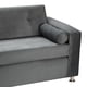 thumbnail image 2 of Sofá Vivo 3 Cuerpos Más 2 Pouf Felpa Gris, 2 of 5