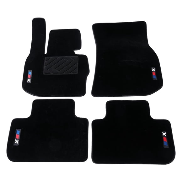 Alfombrillas de lana con logo luminoso antideslizantes para BMW X3 2018‑2024 – VEHROJ