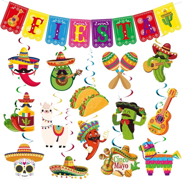 Set de decoración para fiesta Sealmic Cinco de Mayo Fiesta Mexicana