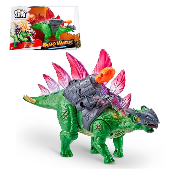Dinosaurio Stegosaurus Dino Wars Y Lanzador Zuru