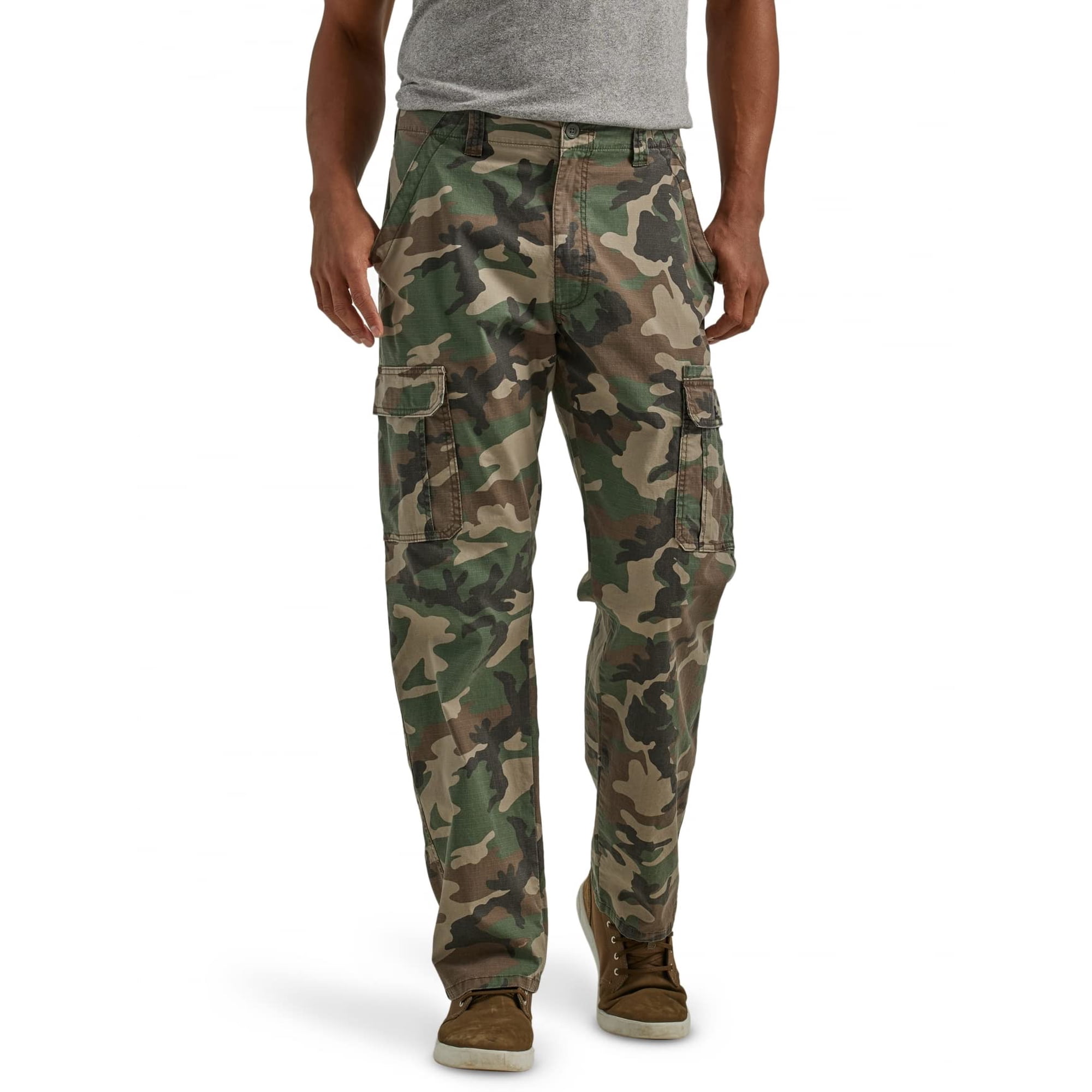 Pantalón Cargo Wrangler Authentics, Corte Holgado, Verde Elástico