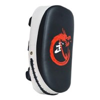 Magideal - Almohadilla De Boxeo, Escudo Para Patadas, Saco De Boxeo, Guantes De Kickboxing, Muay Thai Blanco Negro