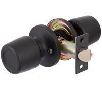 Cerradura Tubular Poli Pomo 8000 Libre Paso Negro