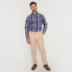 thumbnail image 4 of Camisa Hombre Escocesa Azul M/L Corona, 4 of 5