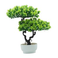 Bothyi - Bonsái Artificial De Interior Para Dormitorio, Casa De Campo, Color Verde