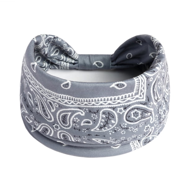 Boho Headbands For Women Fashion Stretch Wide Hair Bands Knot Turban Head Bands Yoga Running Sweatband Elastic Headband Stylish Wrap Headbands Hair Accessories For Teen Girls
