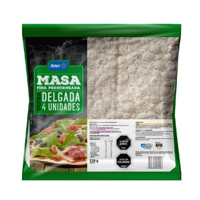 Masa Para Pizza Ultradelgada 4 Un 520 G Lider