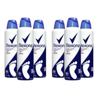 Pack Talco Para Pies Rexona Efficient Original X6 Uni