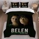 thumbnail image 1 of Three-Piece Bel\u00E9m Poster Printed Duvet Cover Set Themed Bedding Set with Duvet Cover and 2 Pillowcases, 1 of 1
