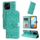 thumbnail image 1 of Funda tipo cartera FOXDOCK para Xiaomi Redmi 10C 4G , diseño girasol en relieve, cuero PU, cierre magnético, soporte y tarjetero, 1 of 5