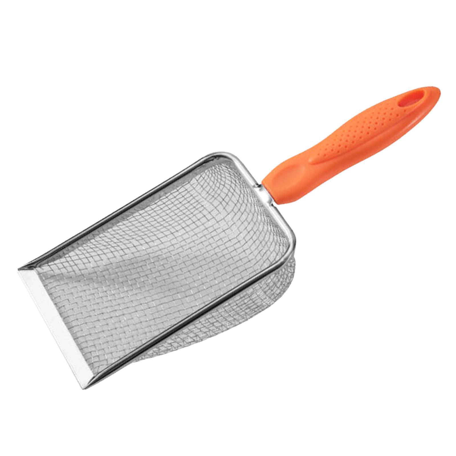 Magideal - Pala Para Tamizar Arena Para Gatos, Pala Para Arena Para Gatos, Herramienta De Limpieza, Pala Para Arena Antiadherente, Metal, Acero Inoxidable, Sumin 10 Malla
