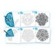 thumbnail image 2 of Stencils Roylco Mandala Fraction de plástico translúcido x11, 2 of 3