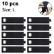 thumbnail image 1 of Paquete de 10 organizadores de cables de extensión, correas de almacenamiento resistentes compatibles con ganchos de garaje y colgadores de mangueras de piscina., 1 of 8