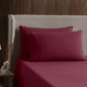 thumbnail image 3 of Juego de sábanas Nestl para cama queen size de 4 piezas, color rojo burdeos, 3 of 9