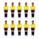 thumbnail image 1 of Juego De 10 Figuras De Futbolín, Minifiguras De Futbolín, Amarillo Y Azul Oscuro, 1 of 5