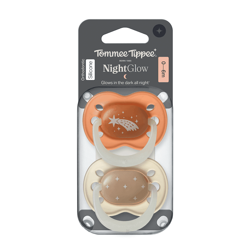 Tommee Tippee - Chupete De Silicona Nightglow 0 6 Meses