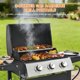 thumbnail image 3 of Parrilla a gas EUHOME de 3 quemadores, 25.650 BTU, acero inoxidable, 3 of 7