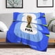 thumbnail image 5 of COPA MUNDIAL DE LA FIFA Manta de franela anti-pilling, suave, ligera, esponjosa y acogedora de lujo para hogar y cocina – Perfecta para niños y adultos, 101.6 cm × 127 cm, 5 of 6