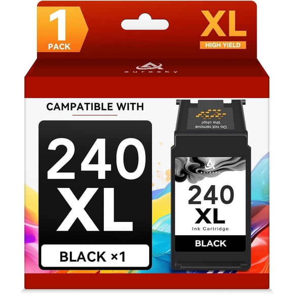 Cartucho de tinta AURASKY 240XL negro, 600 páginas