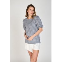 Polera Claire Manga Campana Eclipse Blanco M