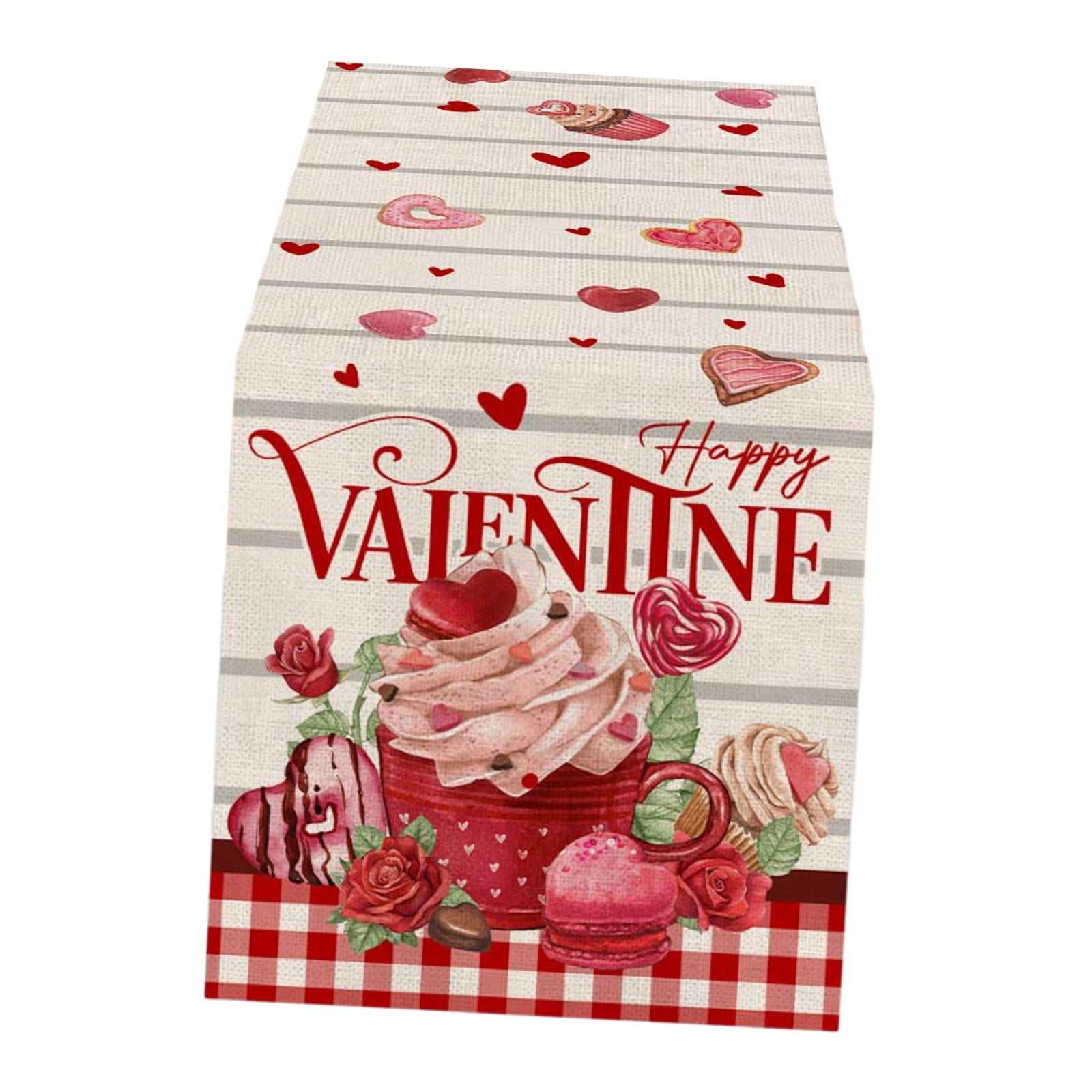 Magideal - De Mesa Para El Día De San Valentín, Mantel Para Decoración De Mesa De Comedor, Mantel Para Fiesta, Boda, Vacaciones, Decoración Del Hogar De , Magdalena