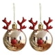 thumbnail image 1 of 2pcs Bolas De árbol De Navidad Lindo Alces Colgando Ornamento Casero Decoración Elk 2 Oro, 1 of 5
