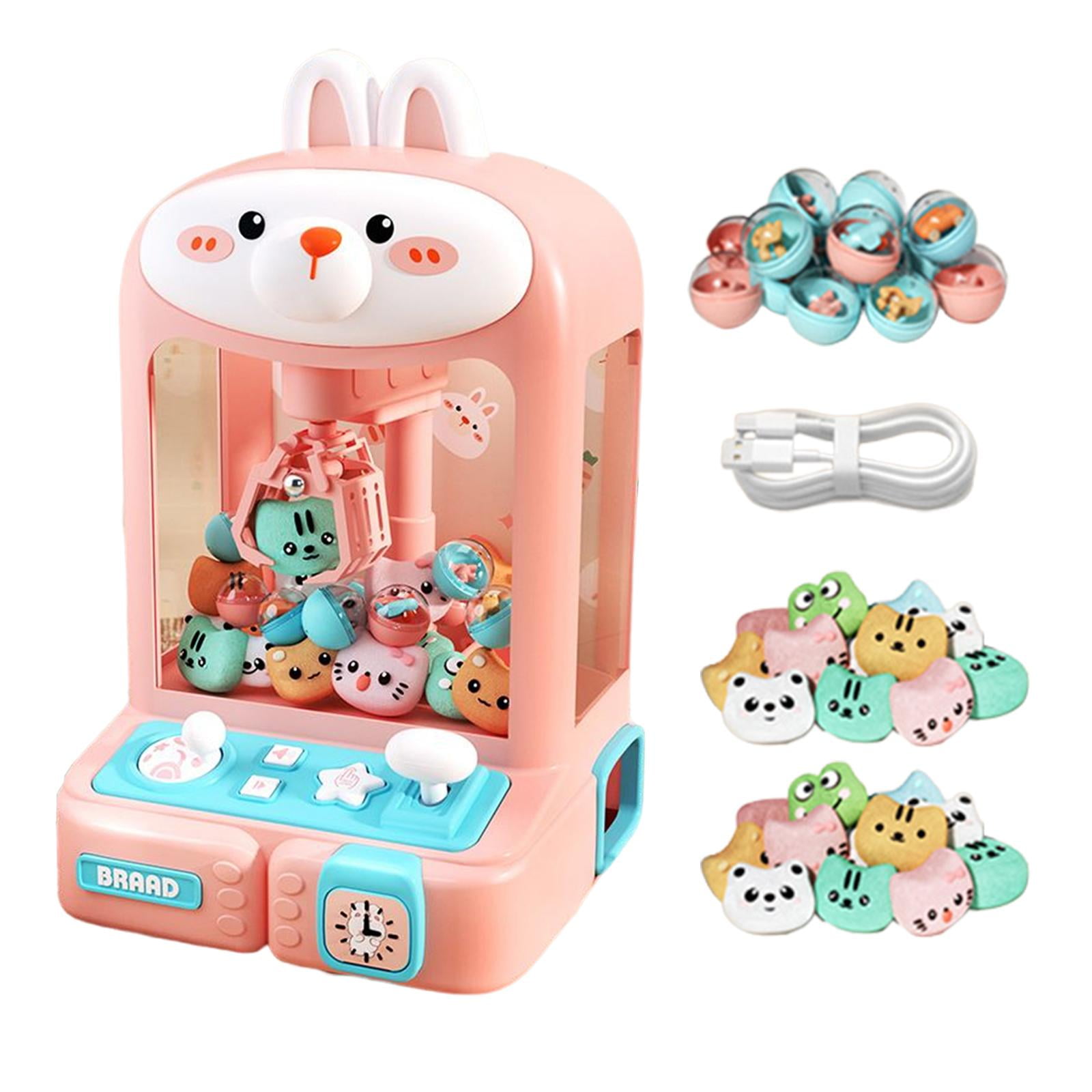 Magideal - Máquina De Juego De Garra Mini Máquinas Expendedoras De Juguete Interior Arcade Juego De Garra Juguetes Pequeños Electrónicos Máquina De Muñecas Para Conejo 30 Muñecos