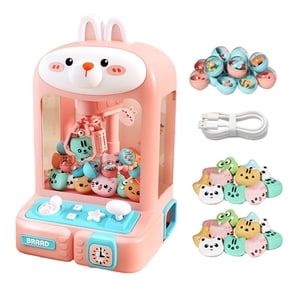 Magideal - Máquina De Juego De Garra Mini Máquinas Expendedoras De Juguete Interior Arcade Juego De Garra Juguetes Pequeños Electrónicos Máquina De Muñecas Para Conejo 30 Muñecos