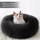 thumbnail image 2 of Cama Mascotas Antiestres Circular Felpa M Gris, 2 of 6