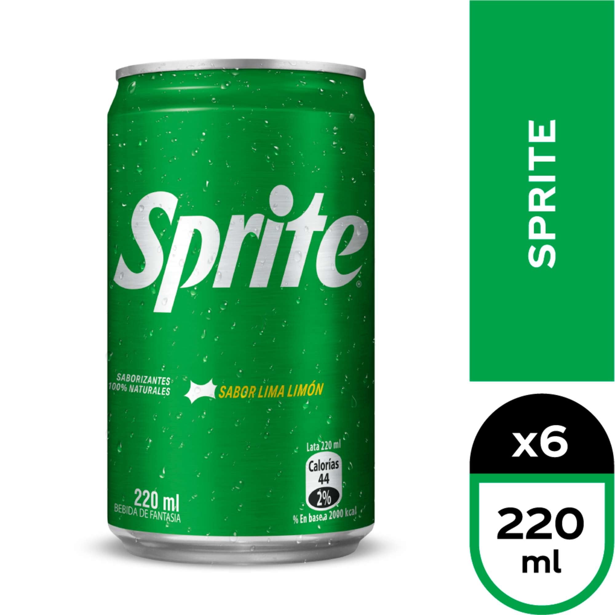 Bebida Lima Limón Pack Lata 6 Un Sprite