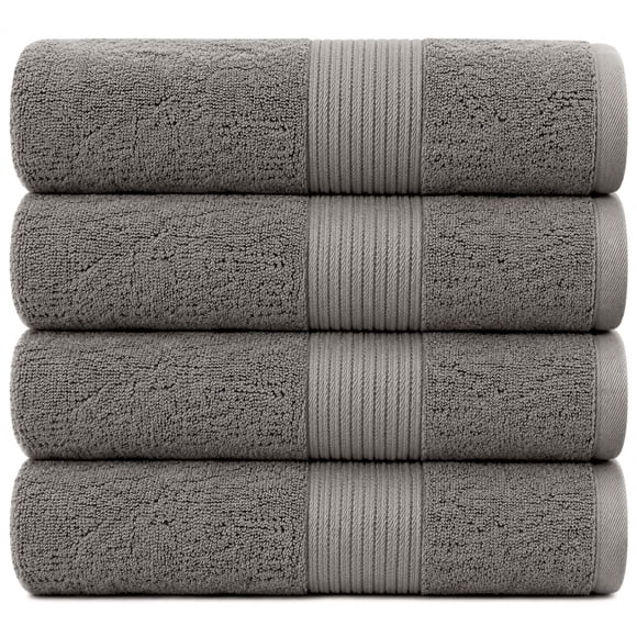 Toallas Bumble Towels 86 cm, paquete de 4, 650 GSM, gris