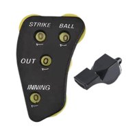 Magideal - Clicker Para Árbitro De Béisbol Con Silbato, Clicker Para Conteo De Lanzamientos De Sóftbol, Indicador De Árbitro Para Ejercicio, Sóftbol, Juego