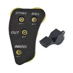 Magideal - Clicker Para Árbitro De Béisbol Con Silbato, Clicker Para Conteo De Lanzamientos De Sóftbol, Indicador De Árbitro Para Ejercicio, Sóftbol, Juego
