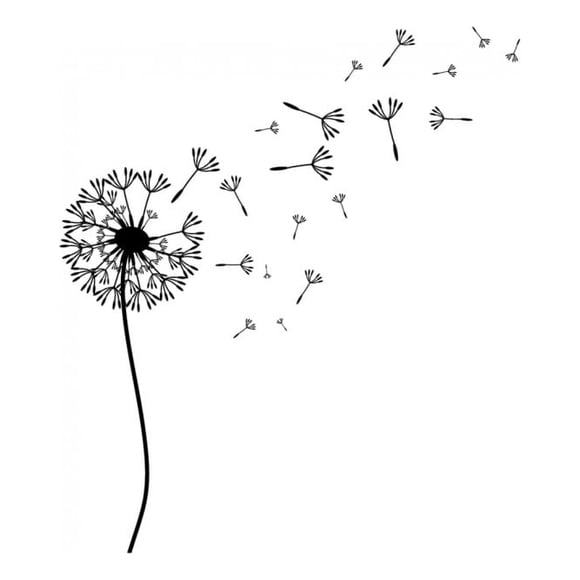 Decomural Dandelion Floral Flower WS-41349