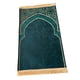 thumbnail image 3 of Oración Alfombra Decoración Poliéster Exquisito Antideslizante Para Eid Viajes Meditación Verde, 3 of 5