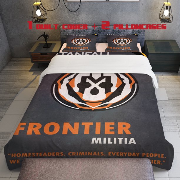 3pcs Border Militia Themed Bedding Set Durable Polyester Digital Print
