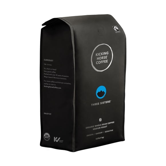Café Kicking Horse Three Sisters Tostado Medio en Grano Entero 1 kg