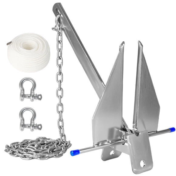 Kit de Ancla para Bote JY PERFORMANCE Ancla de Horquilla Galvanizada de 3.6 kg
