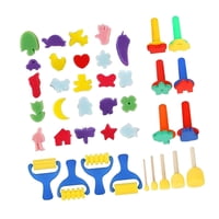 Bothyi - Pinturas Para Niños Cepillos De Esponja Estampas Conjuntos De Pintura Para Niños Para Niñas