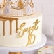 thumbnail image 2 of Adorno para pastel Dwnmsli 11 cm dorado Sweet 16, 2 of 9