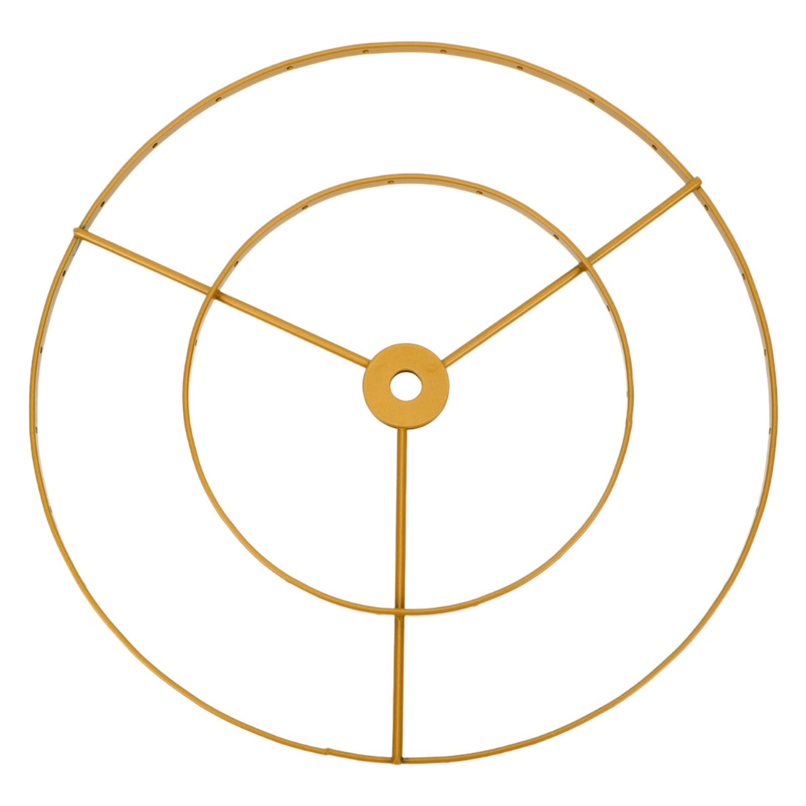 Ioensy - Anillo De Marco De Pantalla De Lámpara, Bricolaje, Metal Resistente, Para Comedor, Jaula De Luz, Protector, Cafetería, 35cm