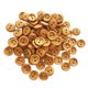 thumbnail image 2 of 100pcs vintage 2 agujeros botones de madera para coser scrapbooking marrón claro 13mm, 2 of 5
