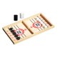 thumbnail image 5 of Juego De Hockey De Madera De Mesa Juego De Disco Rápido Portátil Para Cumpleaños Vacaciones Familiares L Rojo Con 20 Ajedrez, 5 of 5