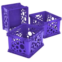 File Crate Storex Premium Letter, Documento Legal, Morado, Paquete De 3