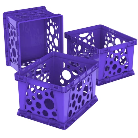 File Crate Storex Premium Letter, Documento Legal, Morado, Paquete De 3