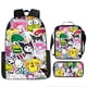 thumbnail image 1 of Lovely Kuromi 3Pcs/Set Capacity Shoulder Bags Kawaii Primary Girls School Bags Lightweight Cartoon Backpacks Meal Bag Plush Doll, 1 of 3