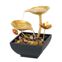 Magideal - Fuente De Mesa De 2 Niveles, Paisaje Acuático, Fuente Interior, Cascada De Meditación, Agua Corriente, Restaurante, Escritorio, Decoración De Oficina, , Fiori Flor