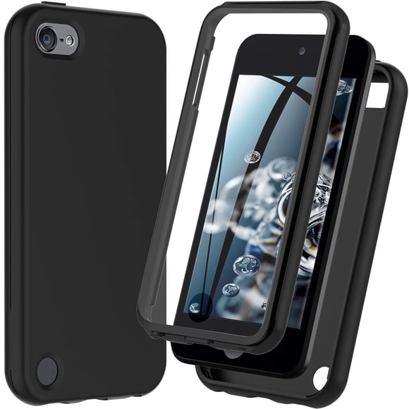 Funda Hensinple de silicona a prueba de golpes para iPod Touch 7/6/5, color negro