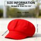 thumbnail image 5 of Gorro estilo newsboy con visera Stablerice rojo sólido, 5 of 7