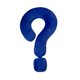 thumbnail image 2 of Almohada Suave, Ligera, Con Signo De Interrogación, Para Oficina, Dormitorio De Niñas, Azul, 2 of 3